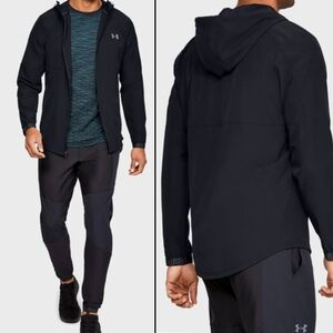 Under Armour Men's Vanish Hooded Fitted Full Zip Jacket Windbreaker! M